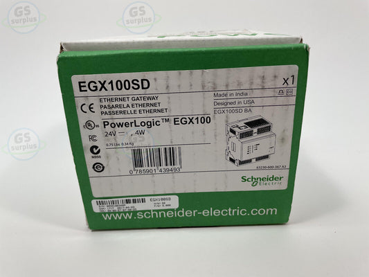 NEW Schneider EGX100SD Ethernet Gateway Power Logic