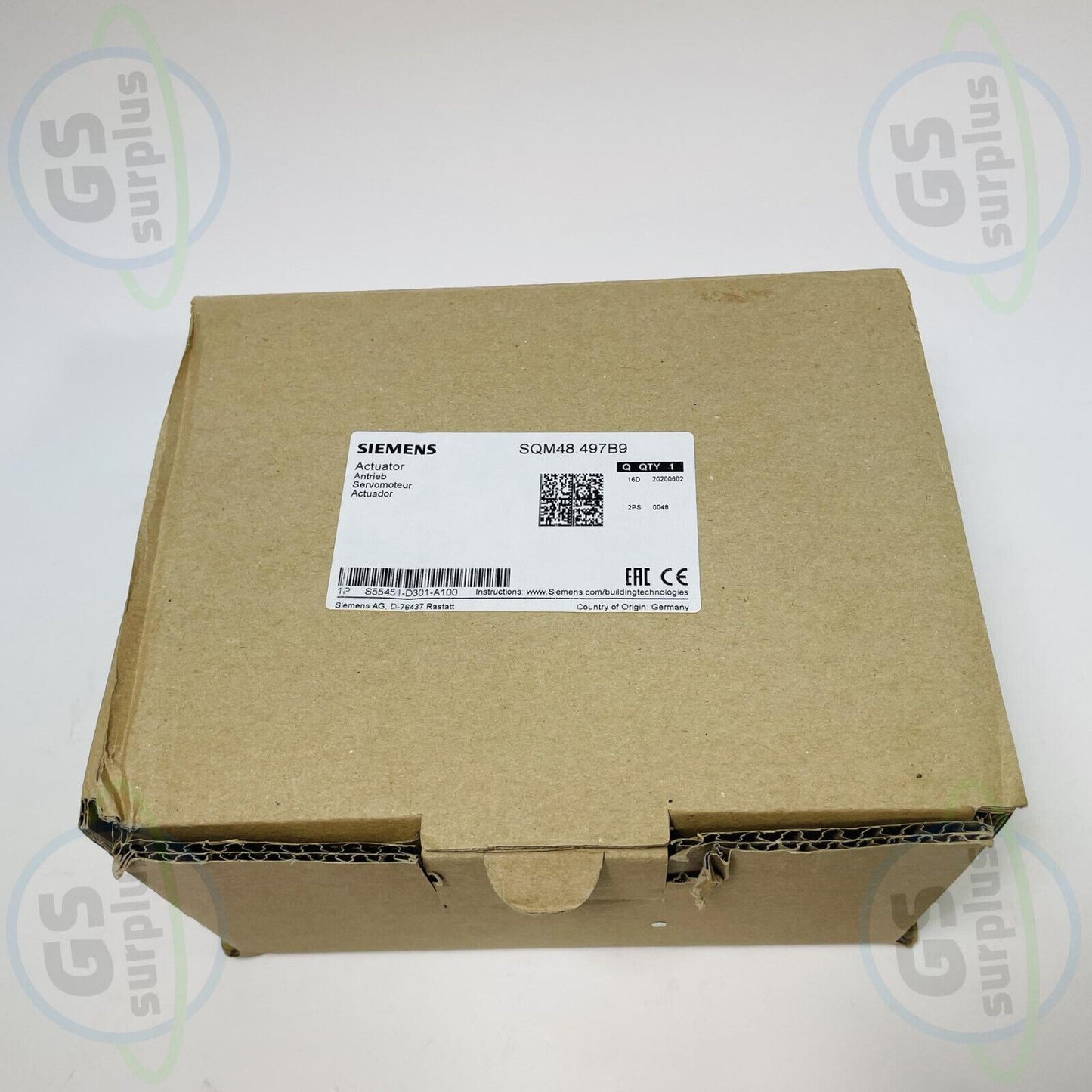New Siemens SQM48.497B9 Combustion Actuator