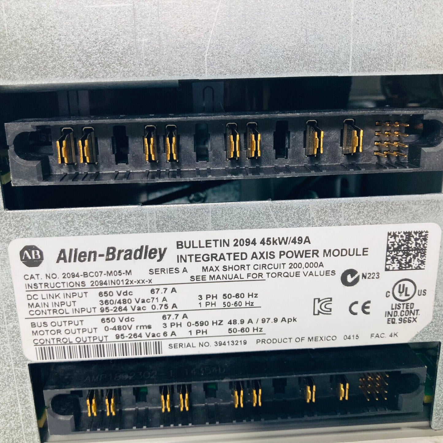 NEW Allen Bradley 2094-BC07-M05-M Kinetix 6200/6500 Integrated Module