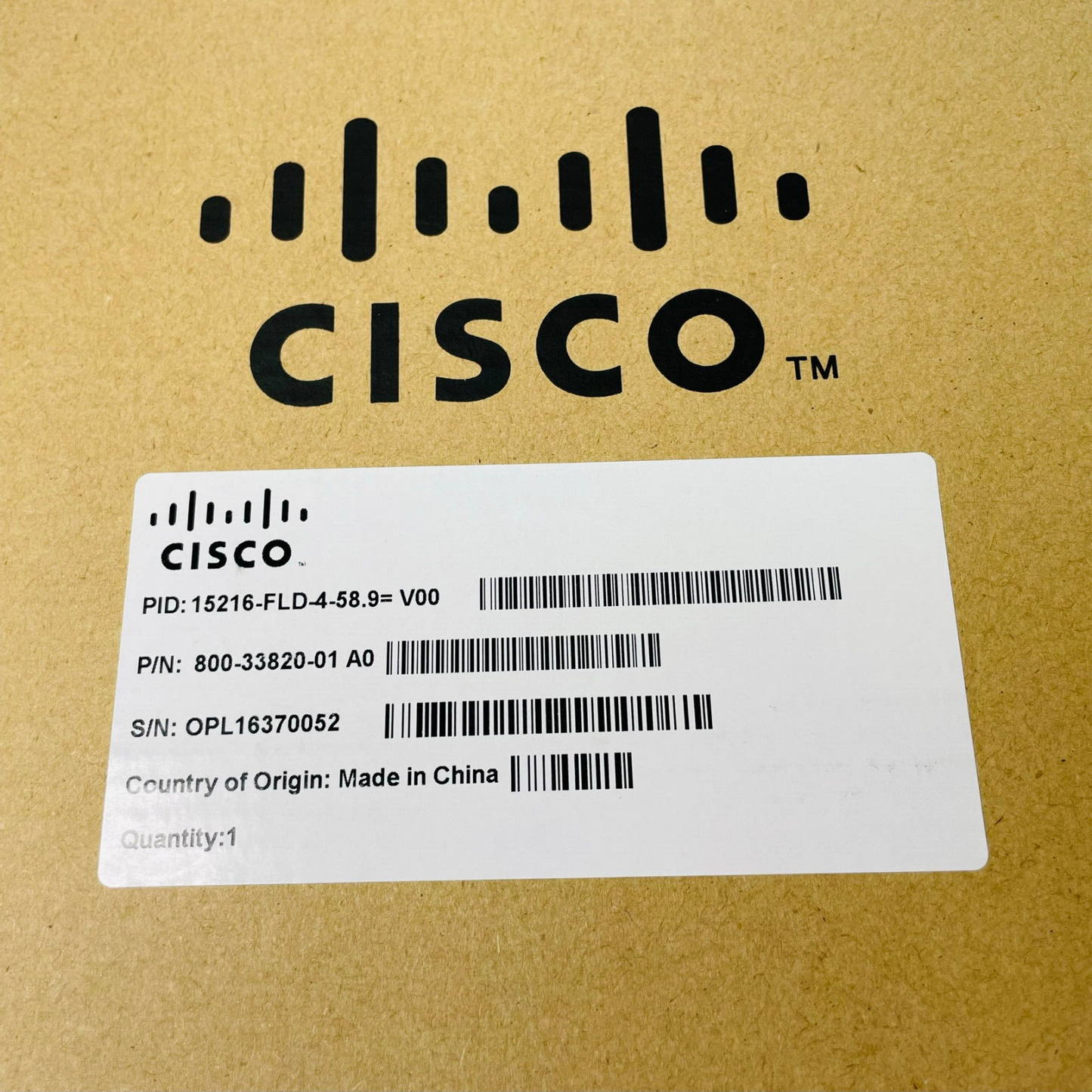 New Cisco 15216-FLD-4-58.9 ONS 4-Channel OADM Module