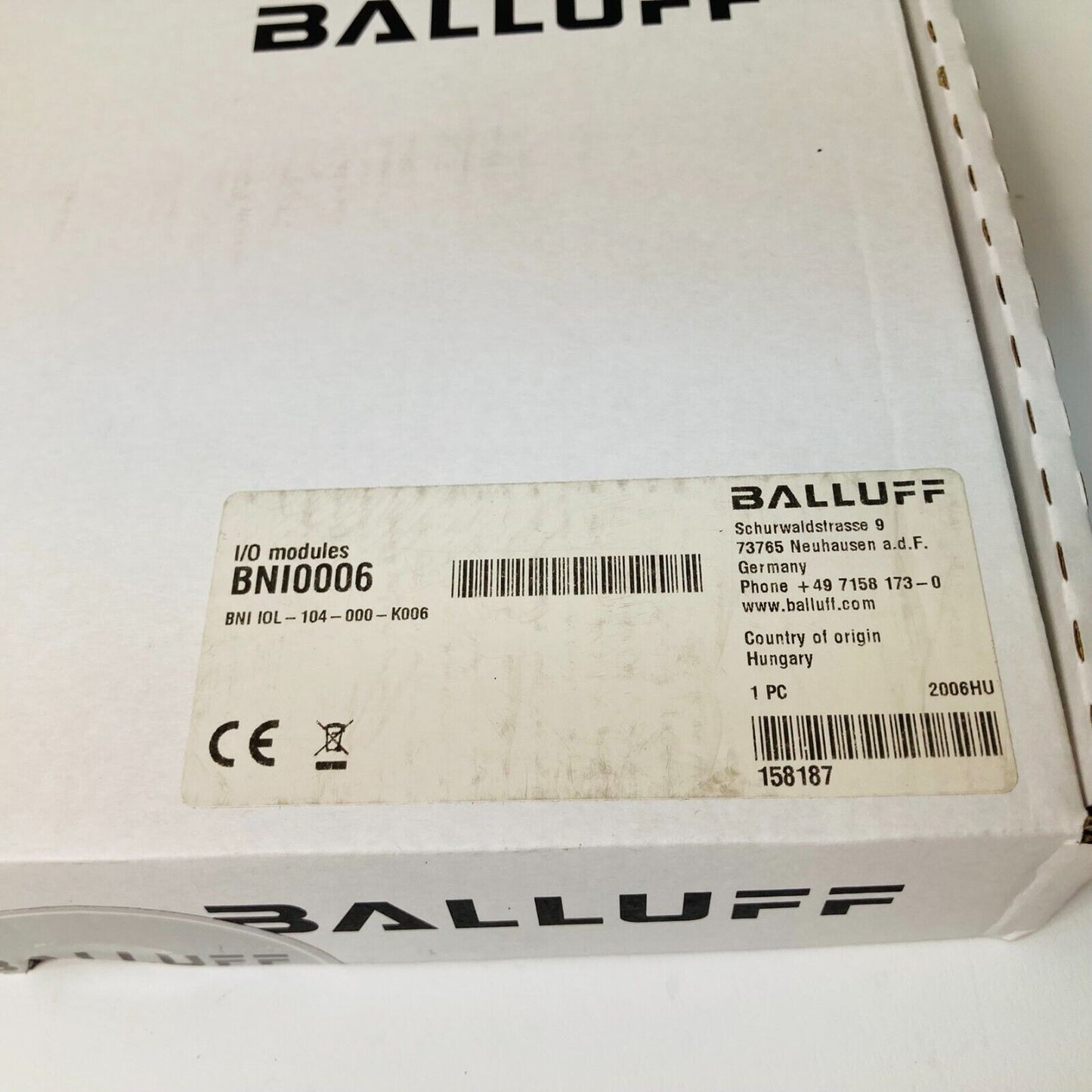 NEW Balluff BNI0006 / BNI-IOL-104-000-K006 , IO-Link Sensor Hub