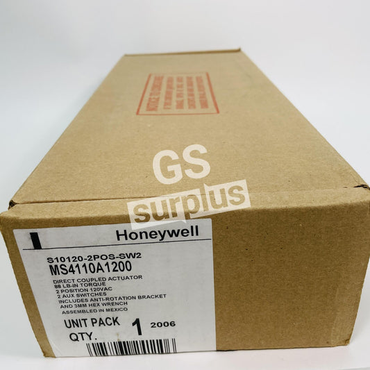 NEW HONEYWELL MS4110A1200 / S10120-2POS-SW2 DIRECT COUPLED ACTUATOR