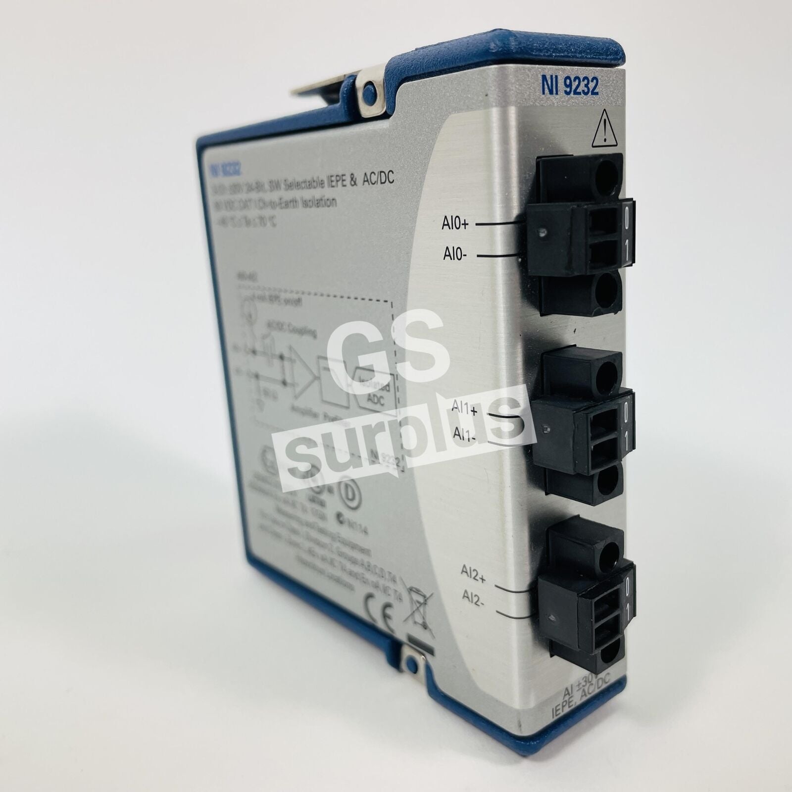 New NATIONAL INSTRUMENTS NI9232 IEPE Analog Input Module, 3Ch, 30V