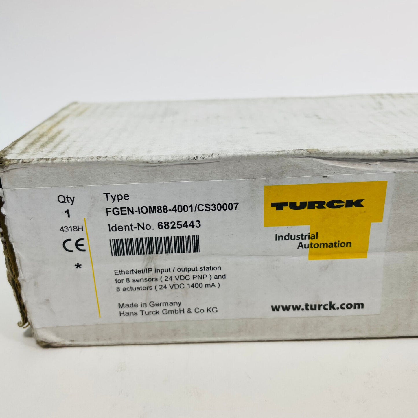 New Turck FGEN-IOM88-4001/CS30007 Ethernet Input Output 6825443
