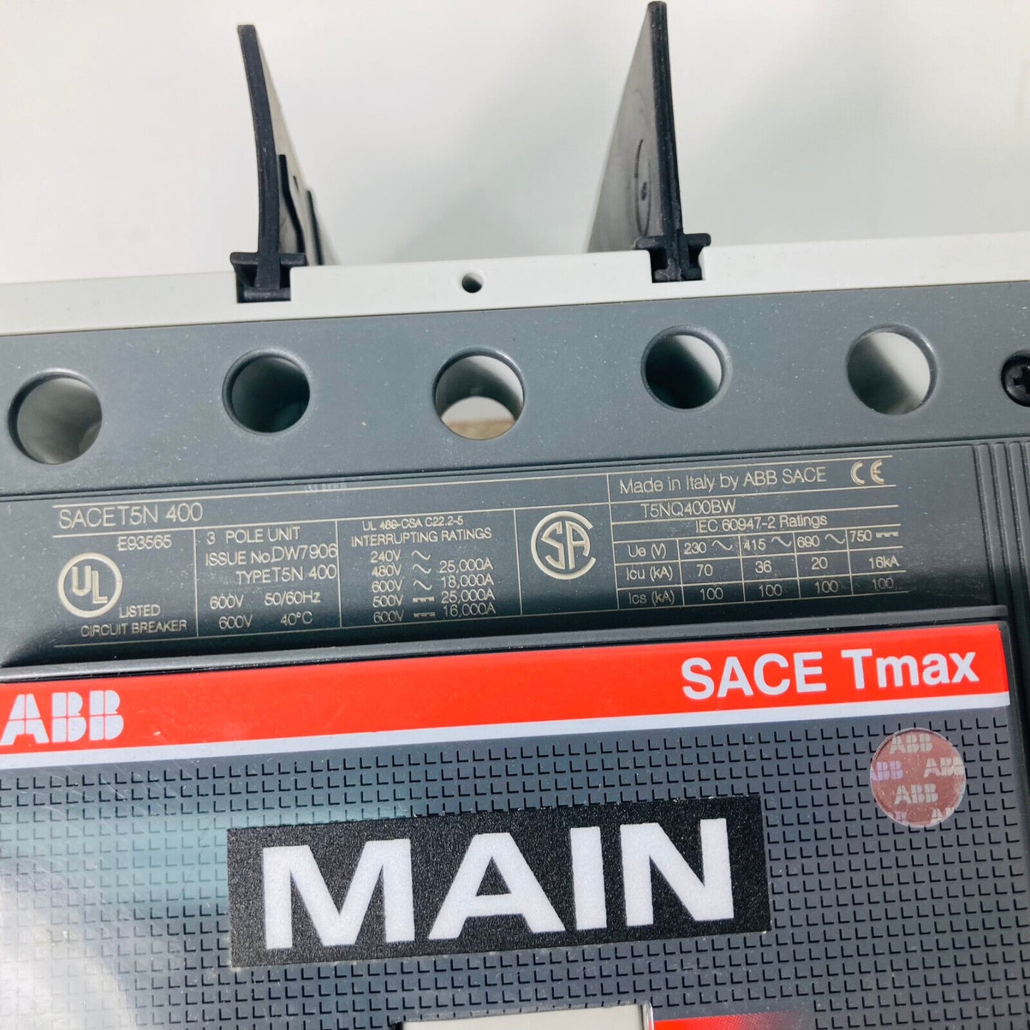 NEW ABB SACE T5N 400 / SACET5N 400 / Circuit Breaker