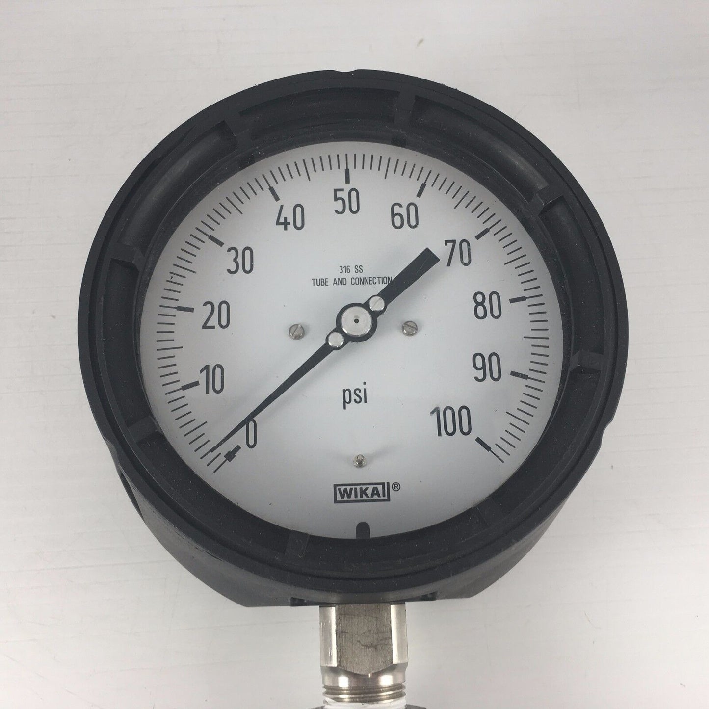WIKA 316 SS Tube and Connection 0-100 PSI Guage