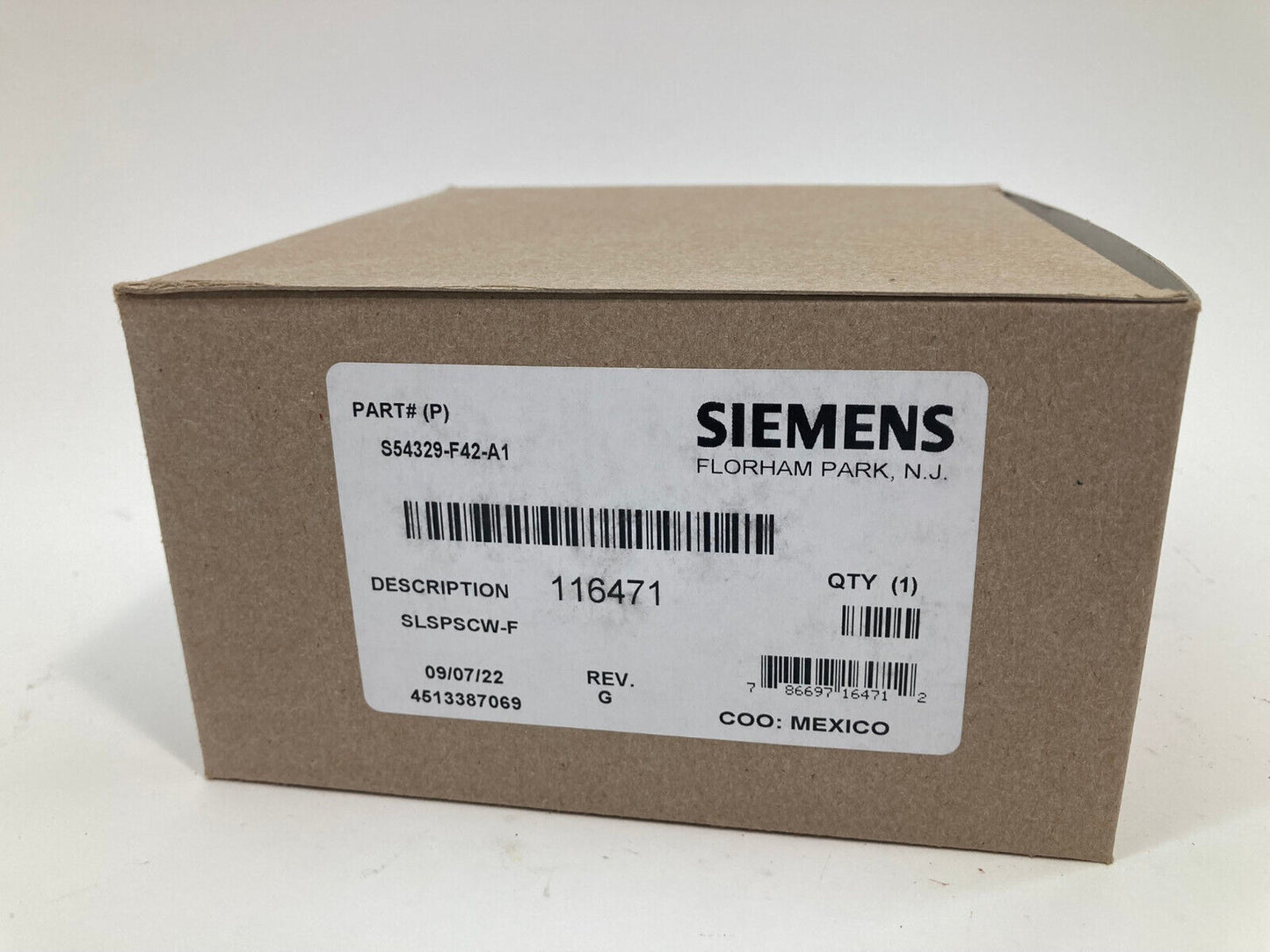 NEW Siemens S54329-F42-A1 Fire Alarm SLSPSCW-F Speaker Strobe