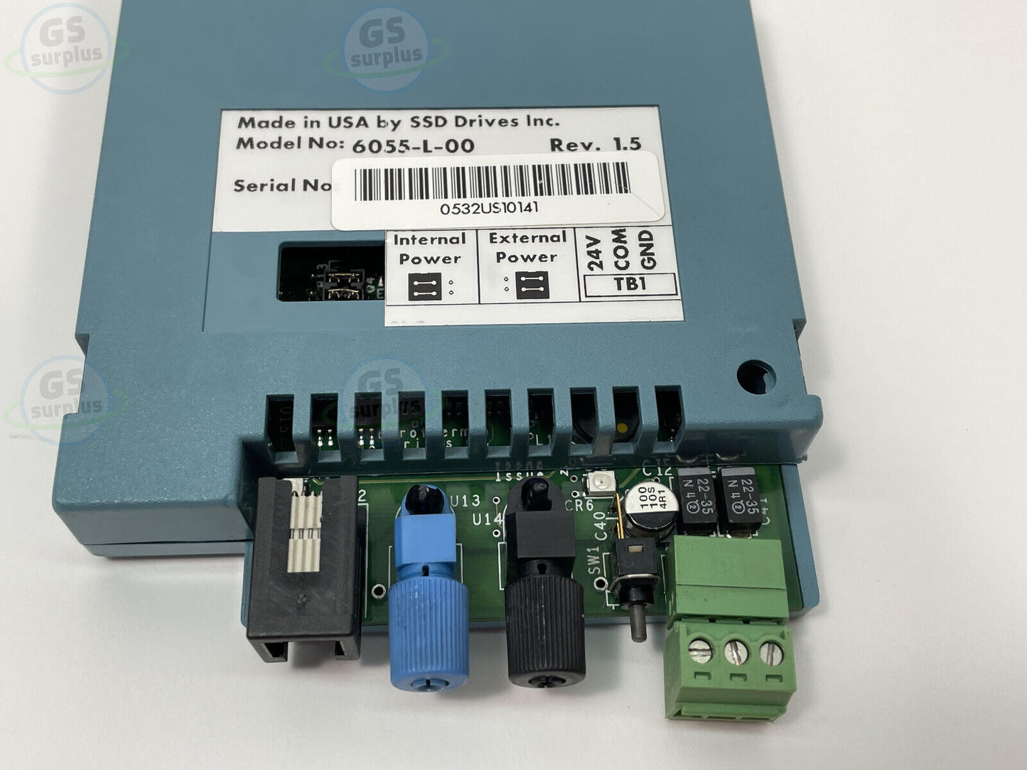 New Parker 6055-L-00 Rev 1.5 SSD Eurotherm Drives Fiber optic Link Card TECHBOX