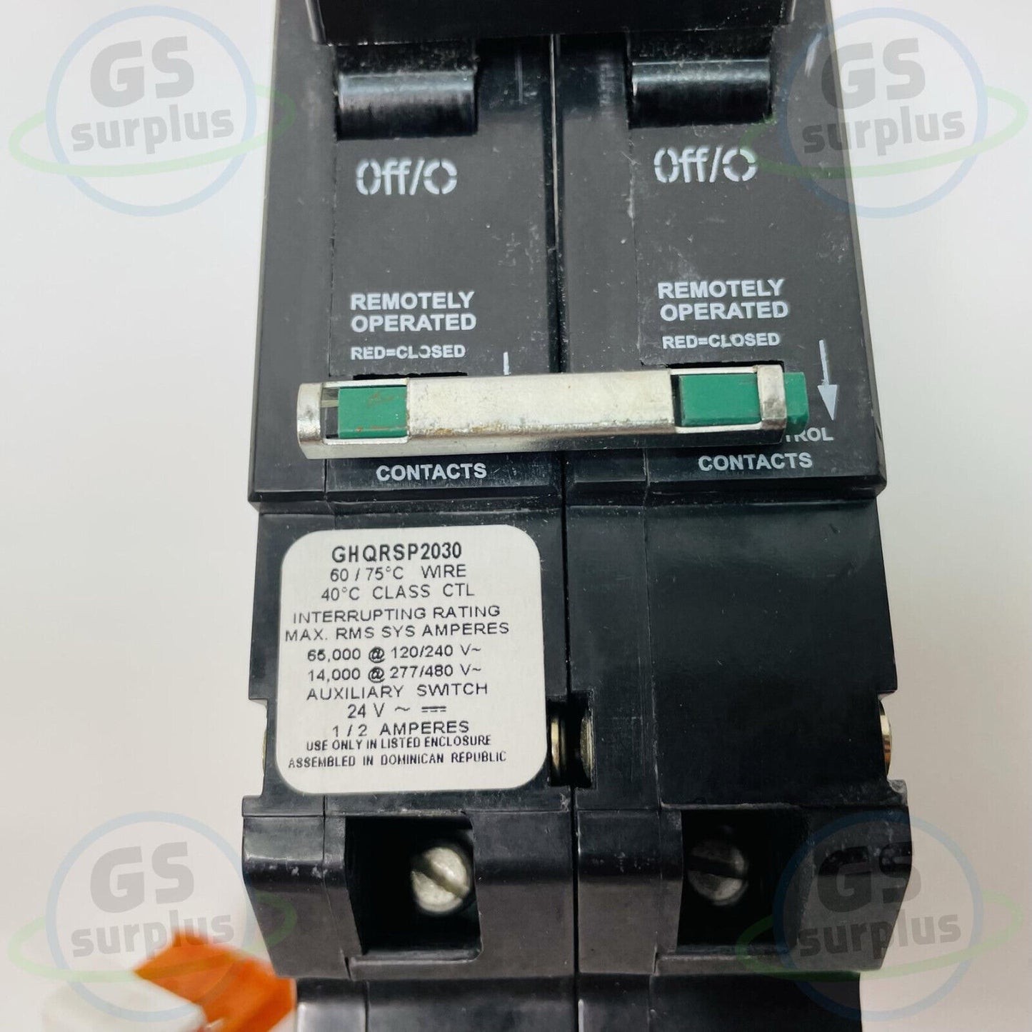 Eaton Cutler-hammer Ghqrsp2030 30a 2p Type Ghq Remote Control Circuit 