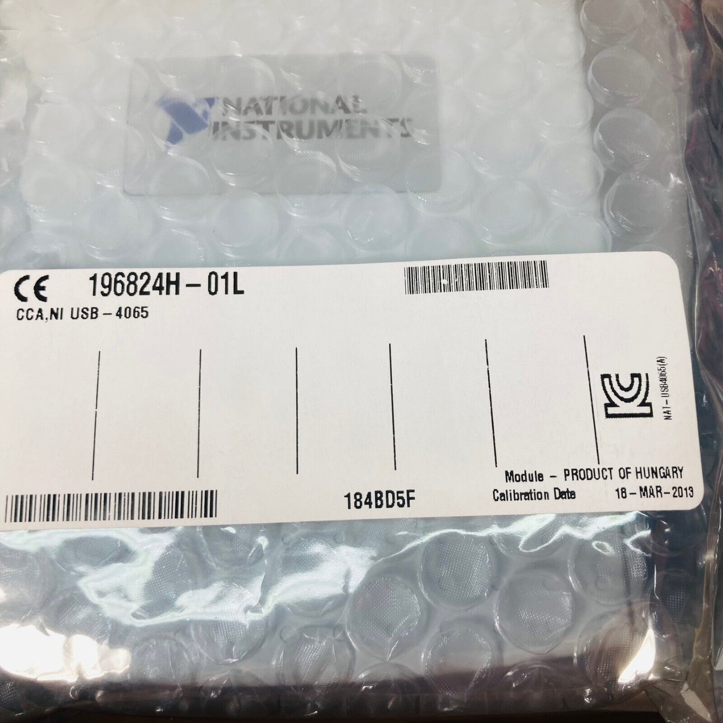 New National Instruments NI USB-4065 Digit Digital MultiMeter 780152-01