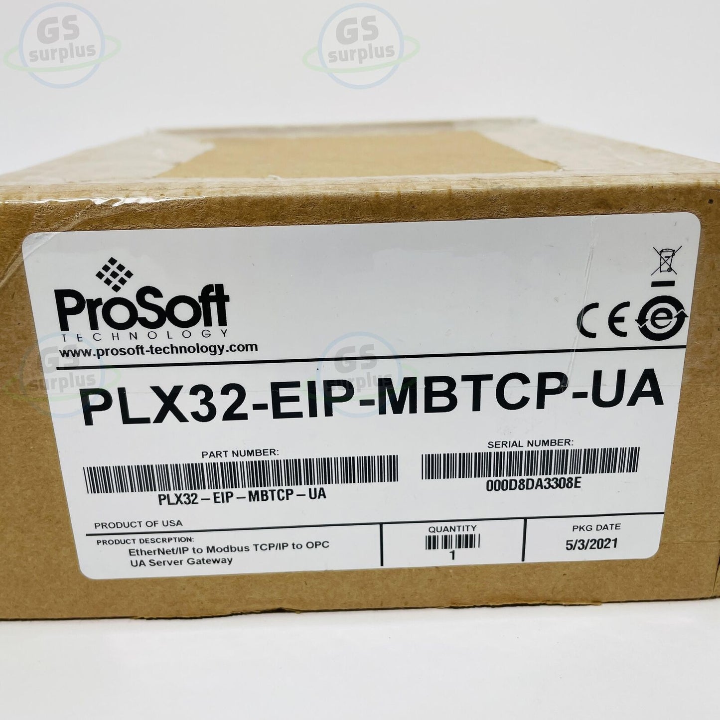 New in box PROSOFT PLX32-EIP-MBTCP-UA EtherNet/IP to Modbus TCP/IP to OPC UA Gat