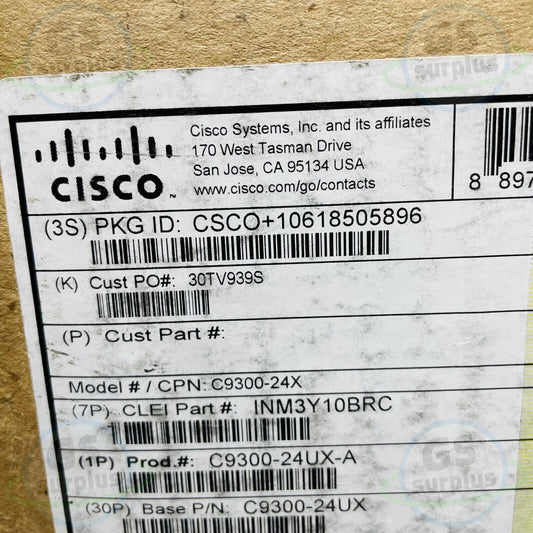 Cisco C9300-24UX-A Catalyst 9300 24-port mGig UPOE