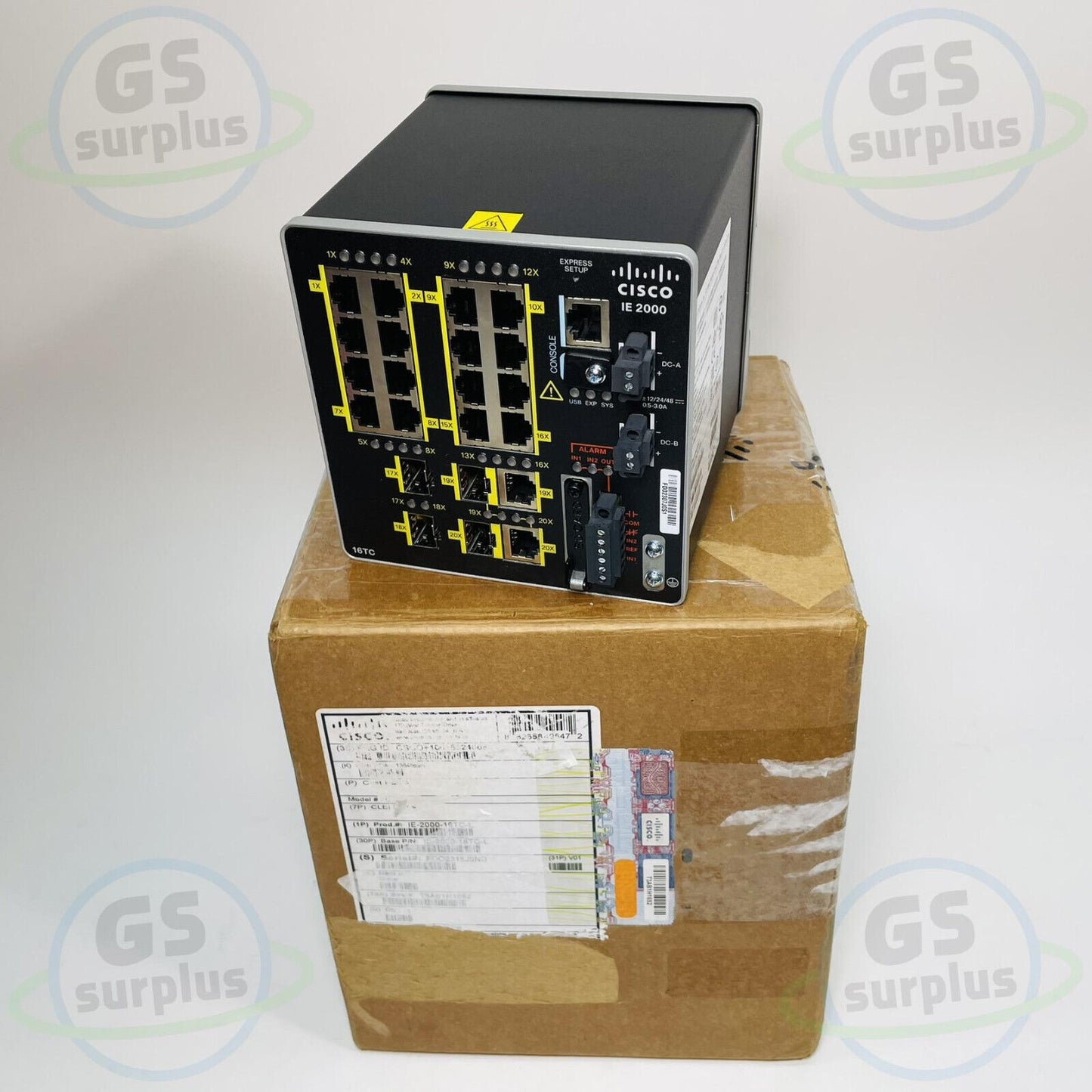New Cisco IE-2000-16TC-L Industrial Network Switch