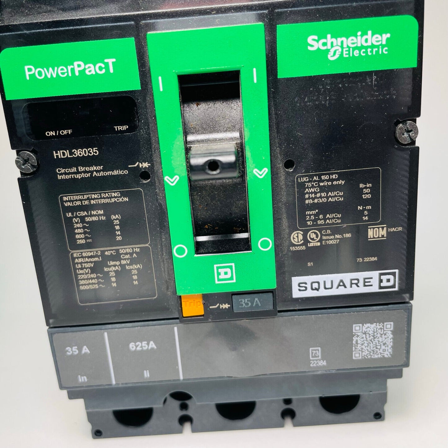 New Schneider Square D HDL36035 Circuit Breaker