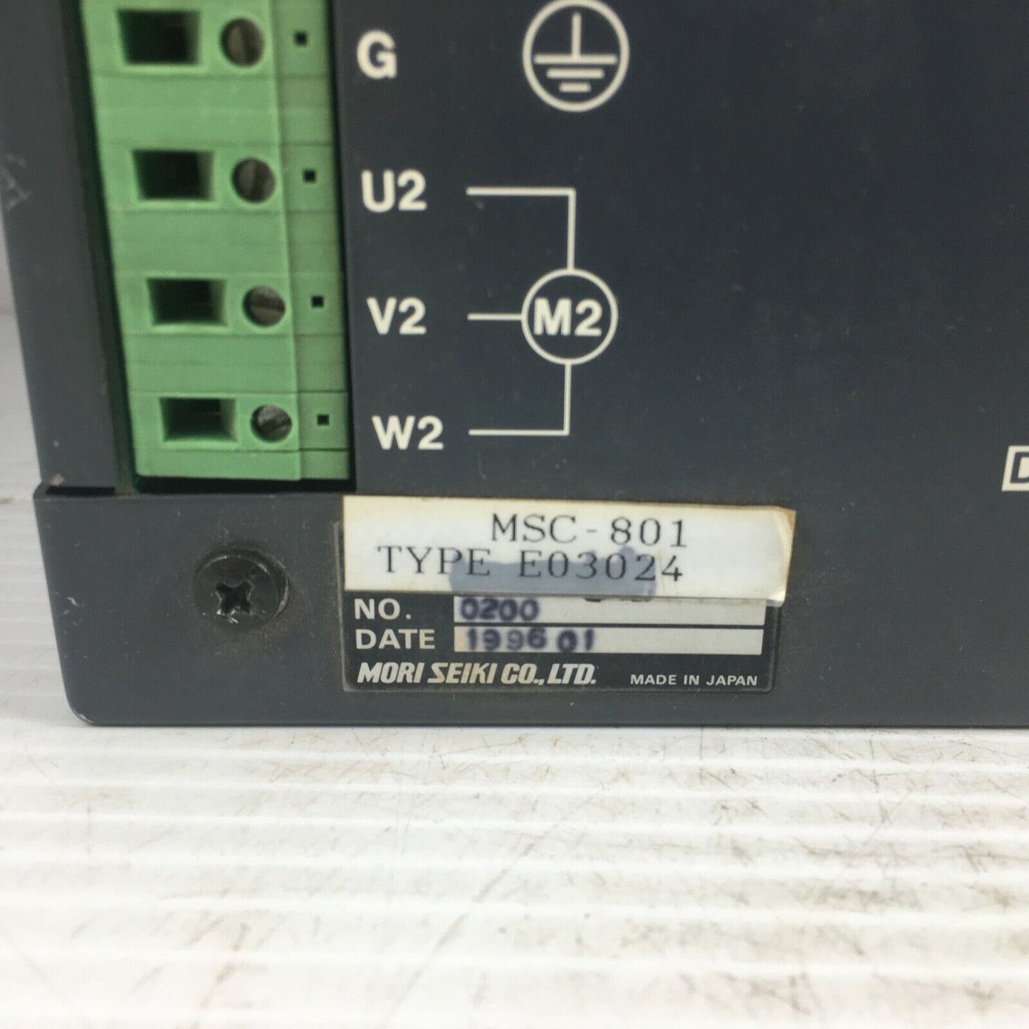 Mori Seiki MSC-801 Type E03024 Controller Unit,