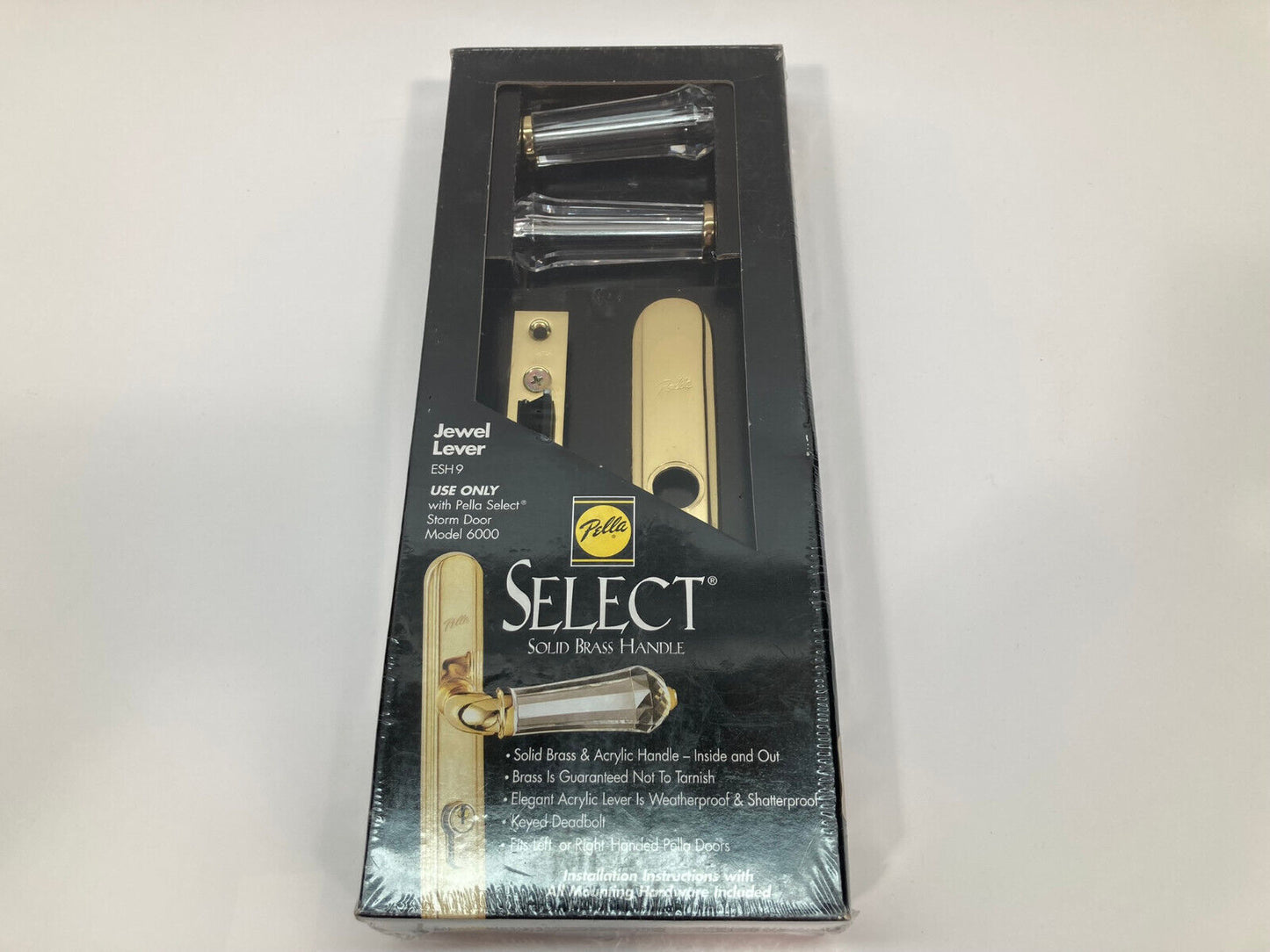 Pella Select Solid Brass Jewel Lever Handle ESH 9 New Sealed