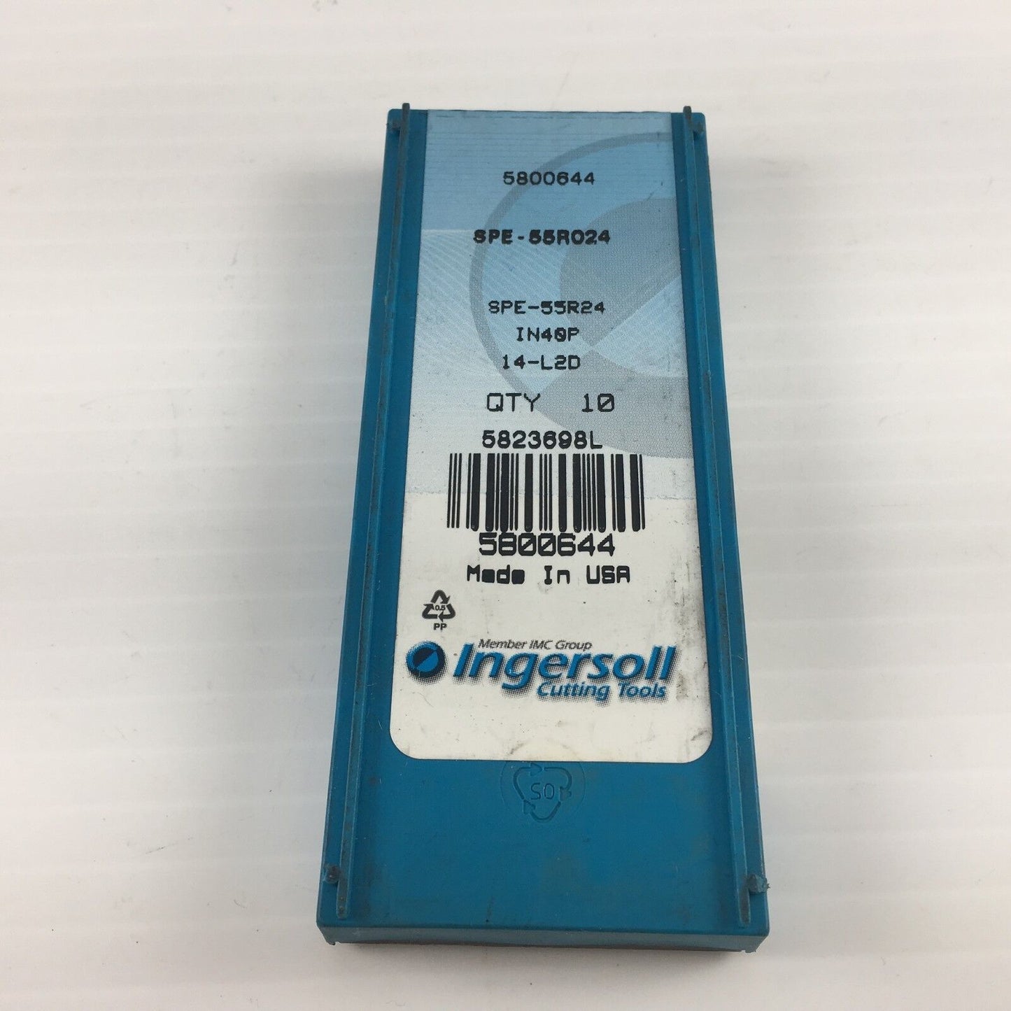 Ingersoll SPE-55R024, Grade IN40P, Inserts (10 pcs)