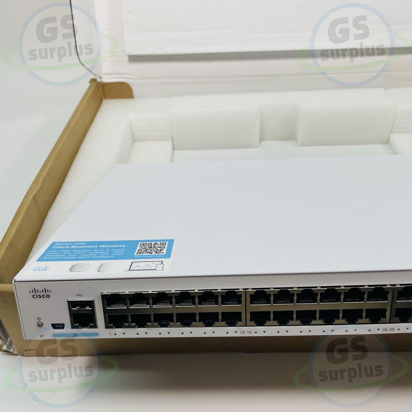 New Damaged Cisco CBS350-48T-4X Ethernet Switch
