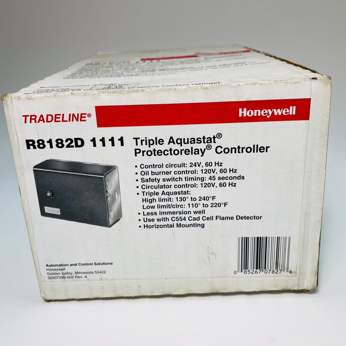 NewHoneywell Tradeline R8182D 1111 Triple Aquastat Protector Controller Assembly