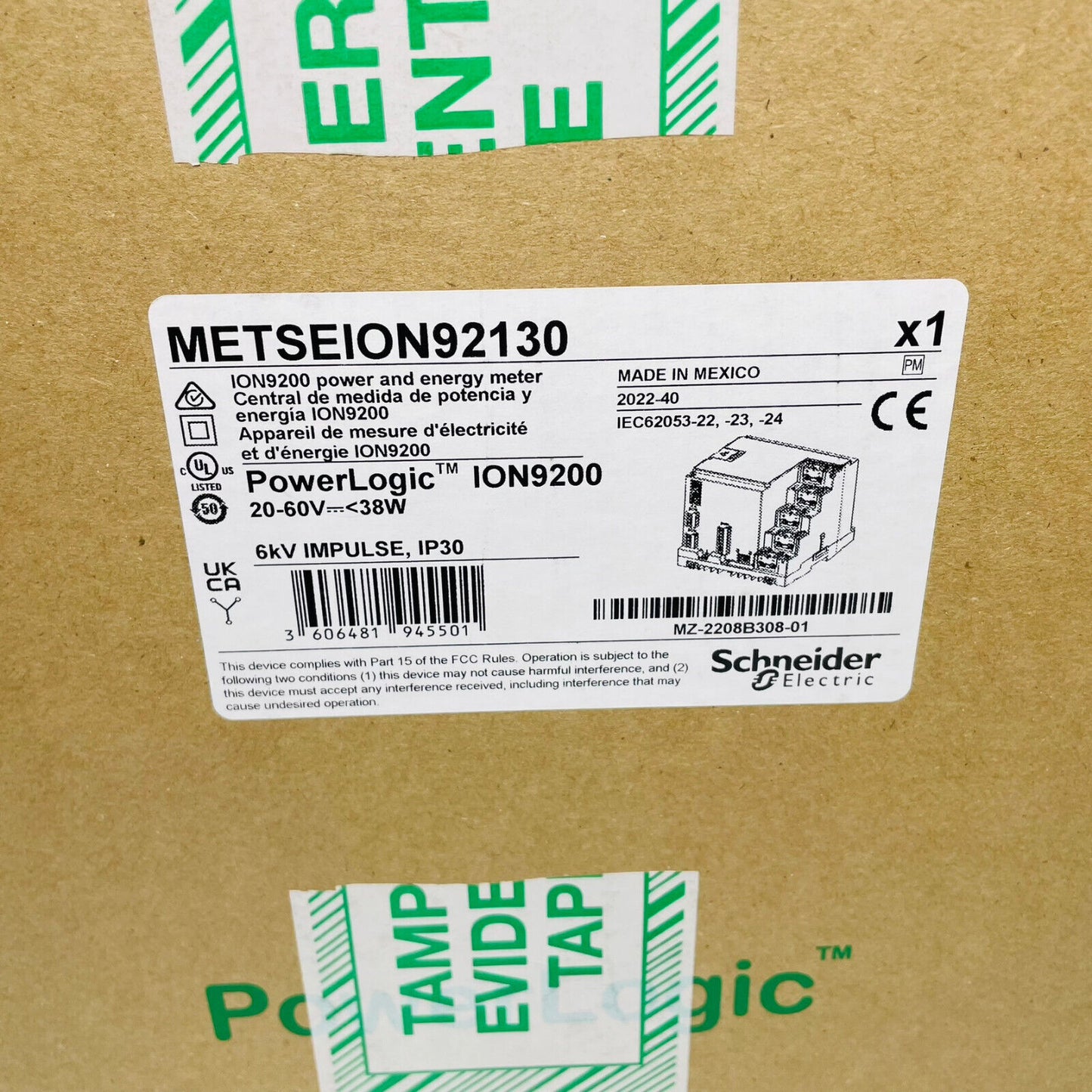 New Schneider METSEION92130 / ION9200 Power And Energy Meter